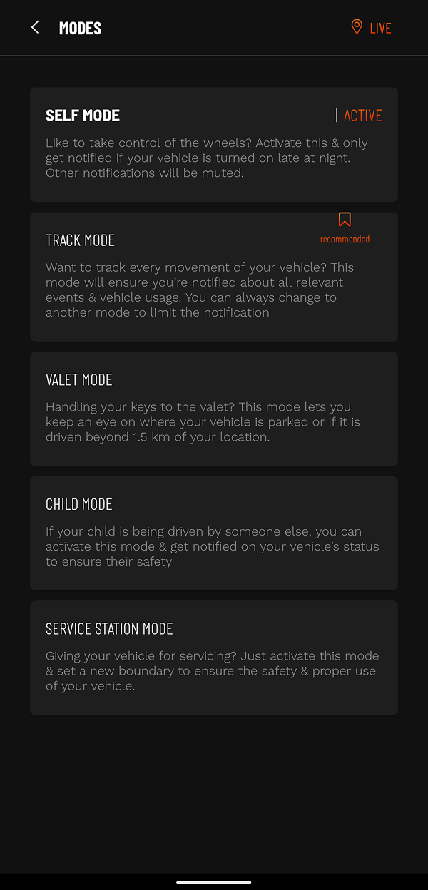 Smart modes